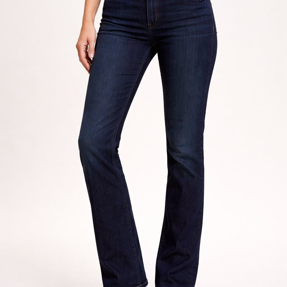 PAIGE Dark Wash Straight Leg Jeans Size 29 Stretch Premium Denim